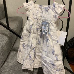 Infant Girl Dress with Bonnet